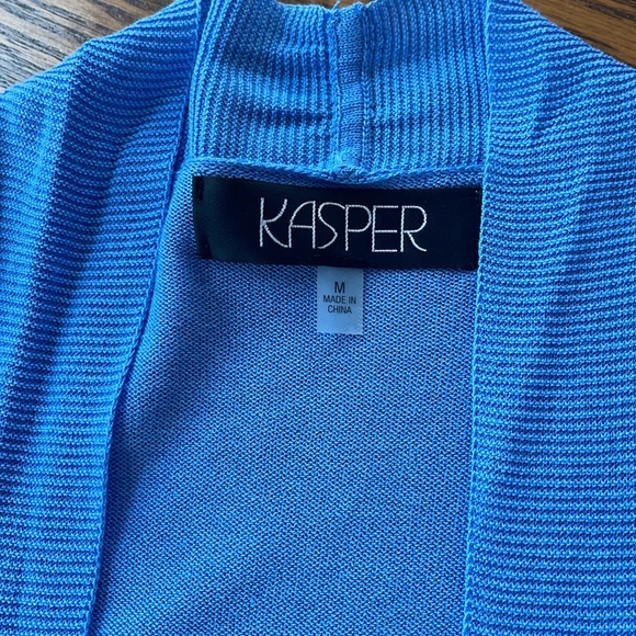 KASPER | Blue Horizon Open Front Cardigan - Picture 5 of 10